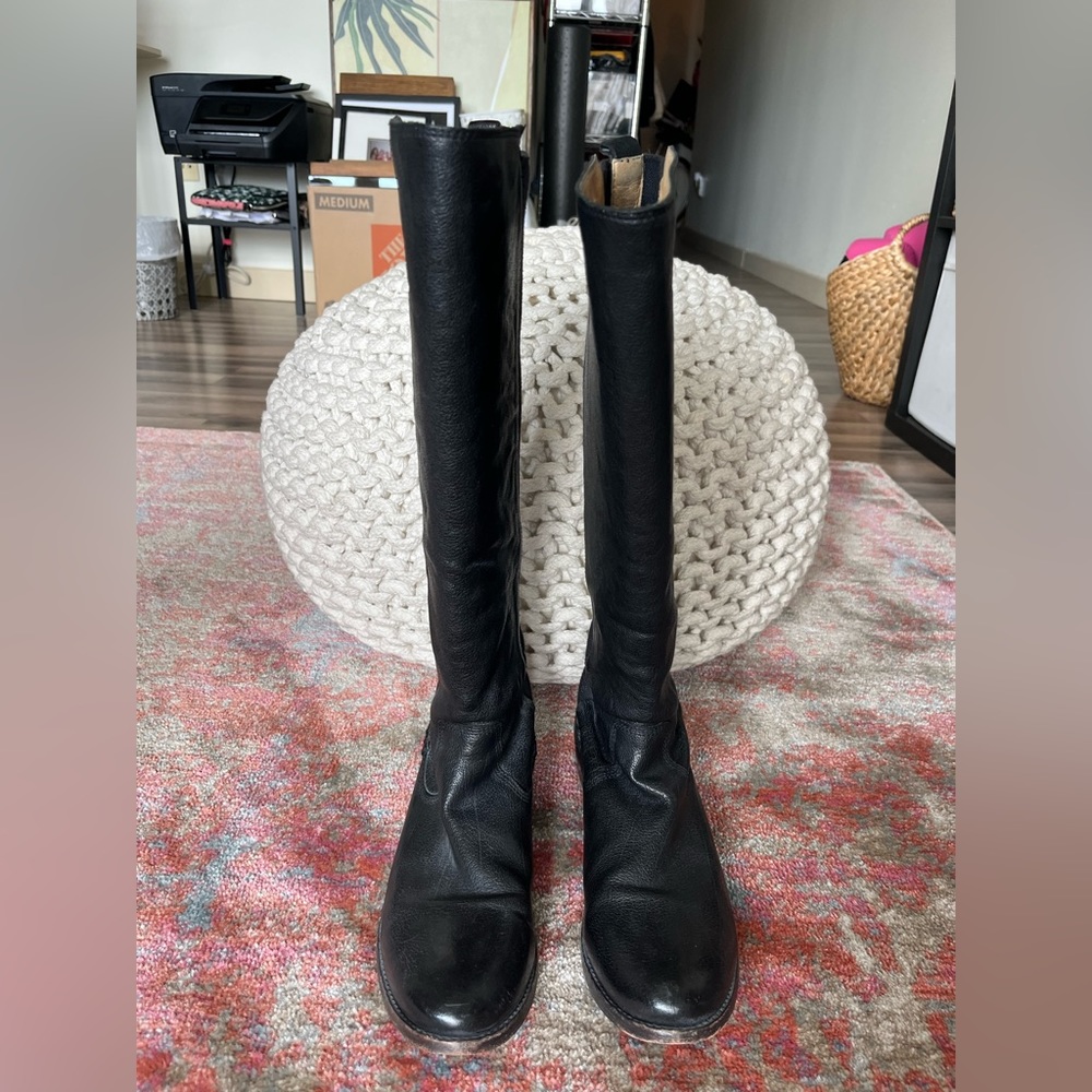 Frye leather knee high boots